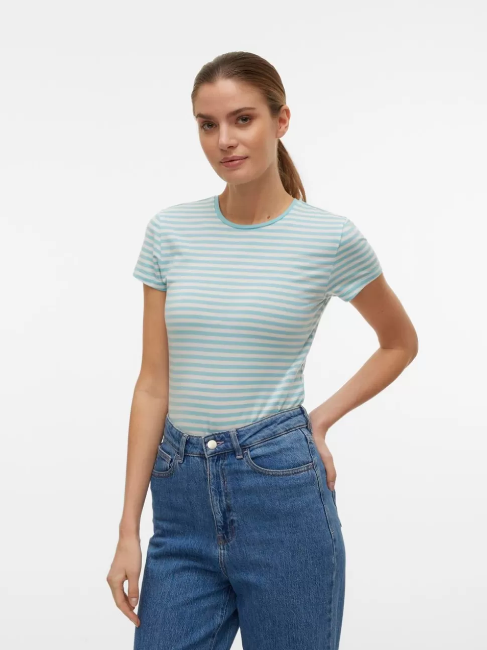 Basics | Toppar^VERO MODA AWINES Topp Porcelain Blue