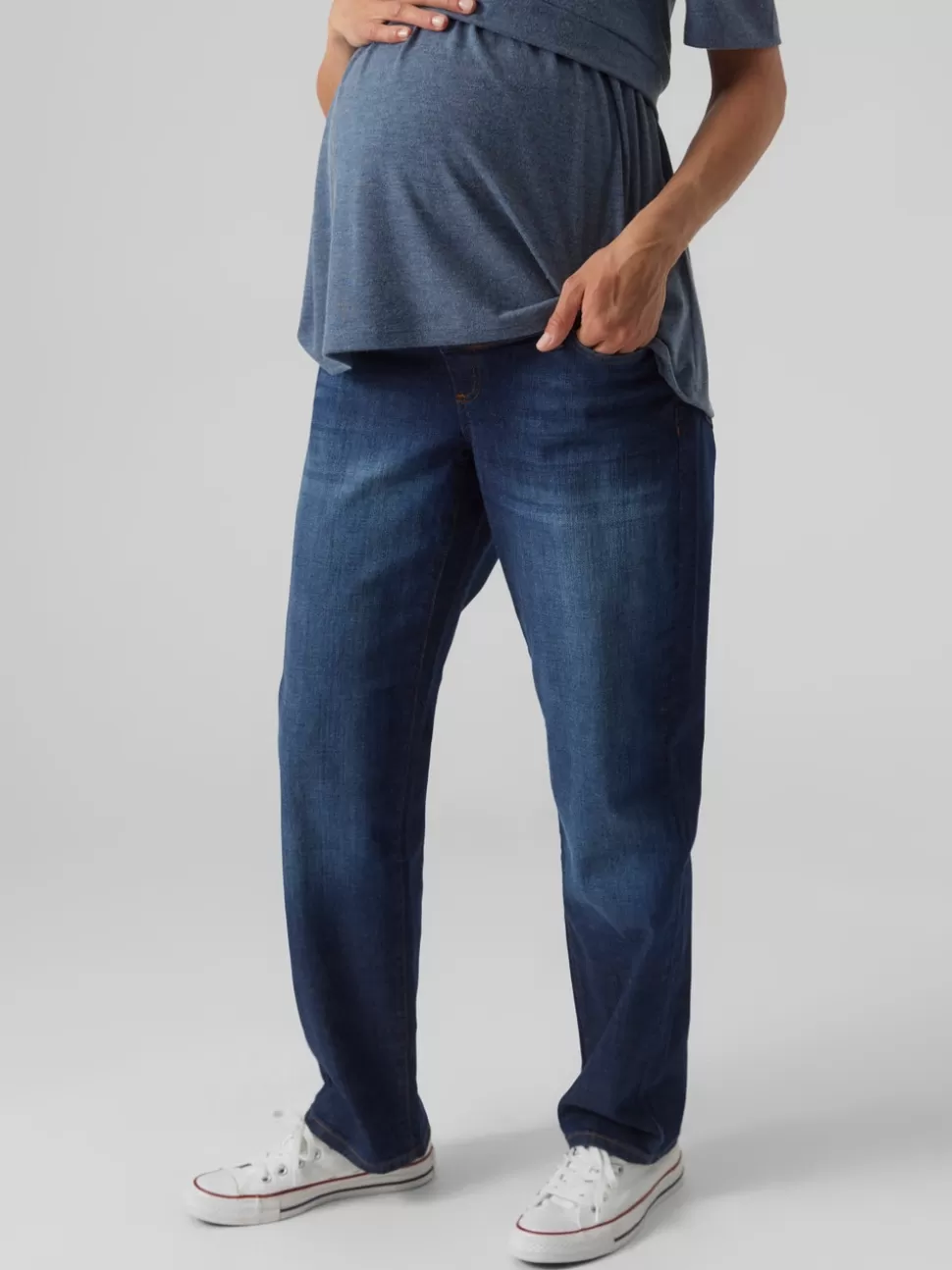 Jeans^VERO MODA Boyfriend Fit Jeans Dark Blue Denim