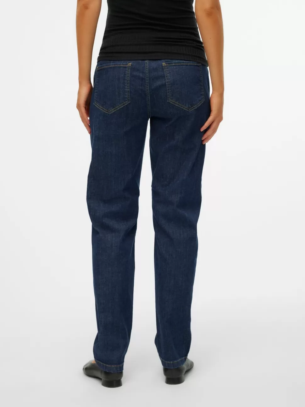 Jeans^VERO MODA Lös Passform Jeans Dark Blue Denim