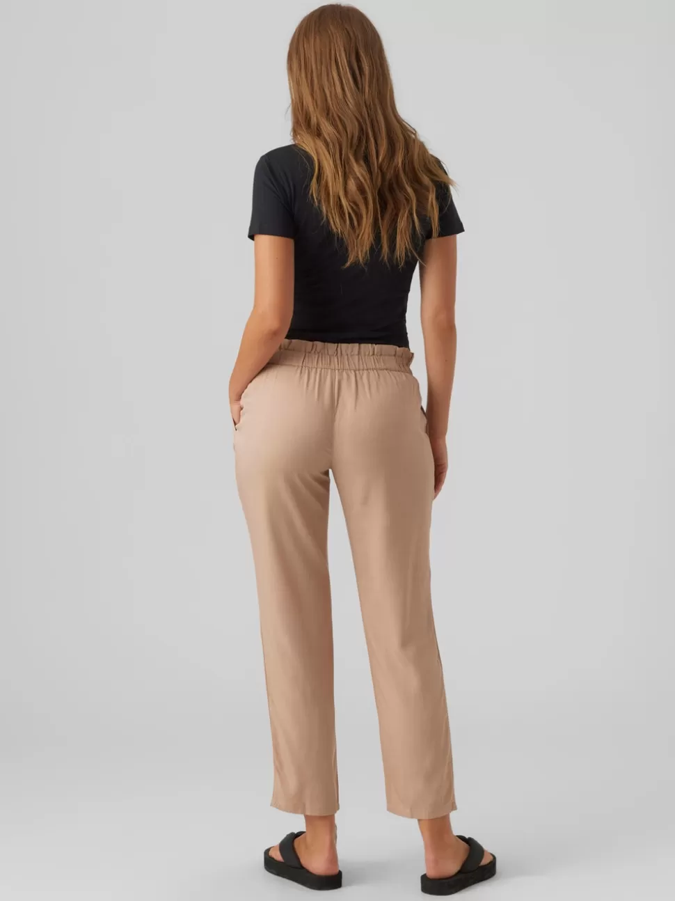 Byxor^VERO MODA Mamma-byxor Warm Taupe