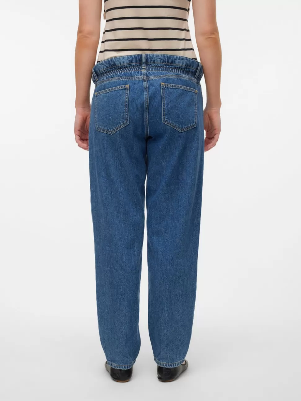 Jeans^VERO MODA Mamma-jeans Dark Blue Denim