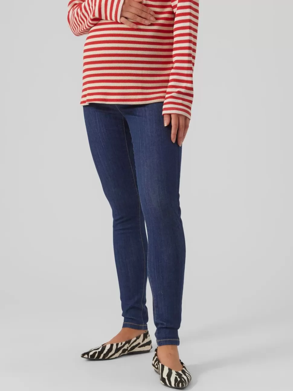 Jeans^VERO MODA Mamma-jeggings Dark Blue Denim