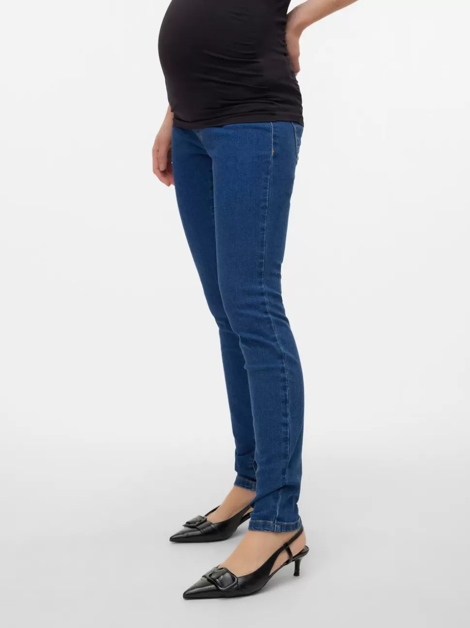 Jeans^VERO MODA Mamma-jeggings Dark Blue Denim