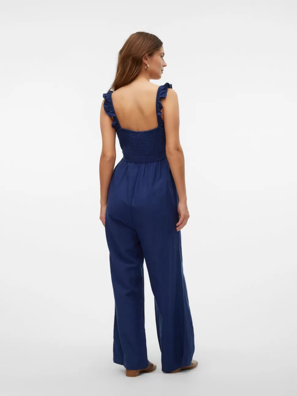 Byxor^VERO MODA Mamma-jumpsuit Medieval Blue