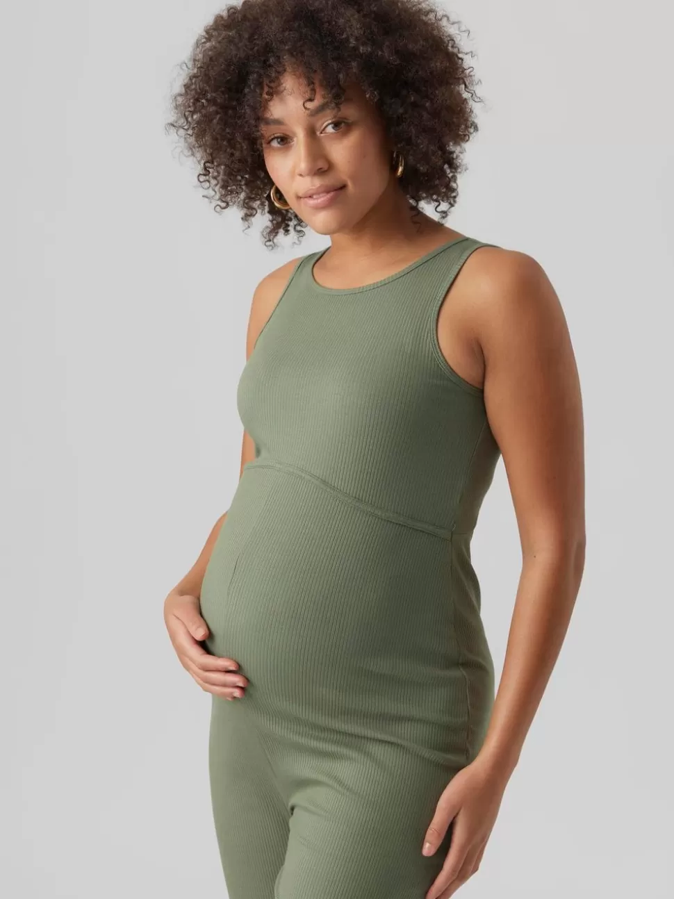 Byxor^VERO MODA Mamma-jumpsuit Sea Spray