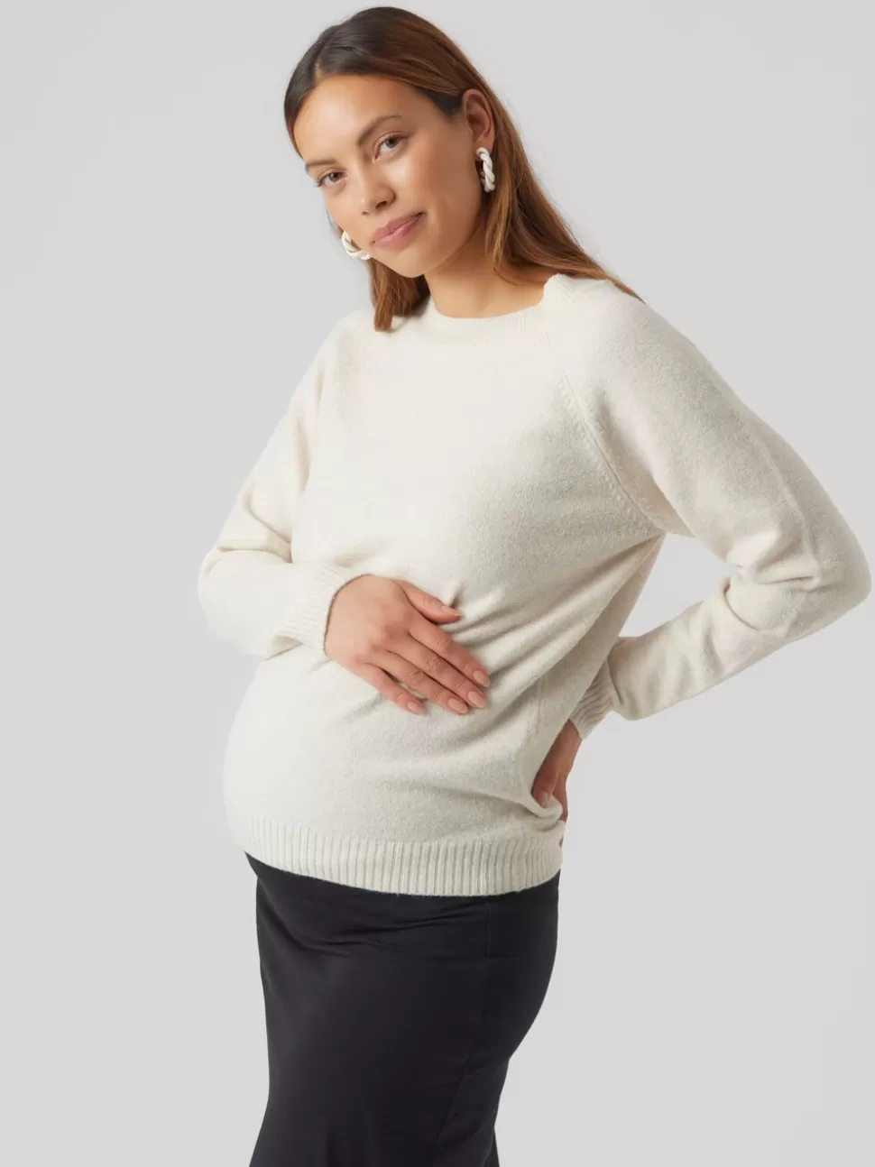 Stickat | Stickat^VERO MODA Mamma-stickad Birch
