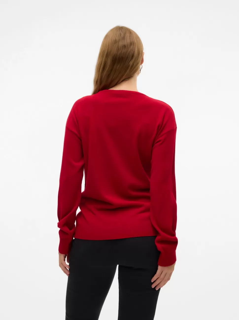 Stickat | Stickat^VERO MODA Mamma-stickad Chinese Red