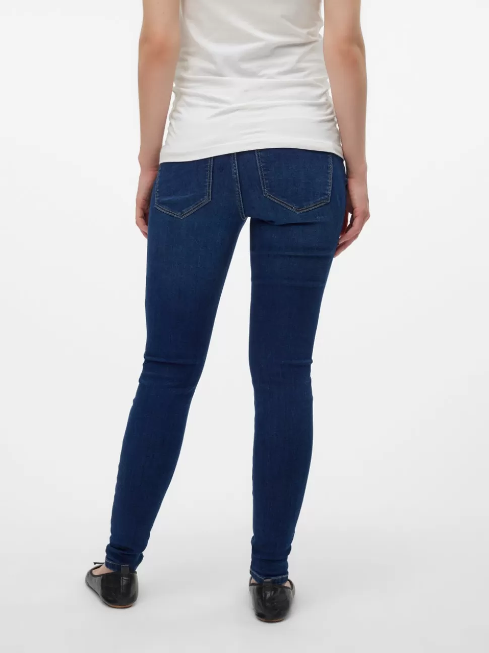 Jeans^VERO MODA Maternity-jeans Dark Blue Denim