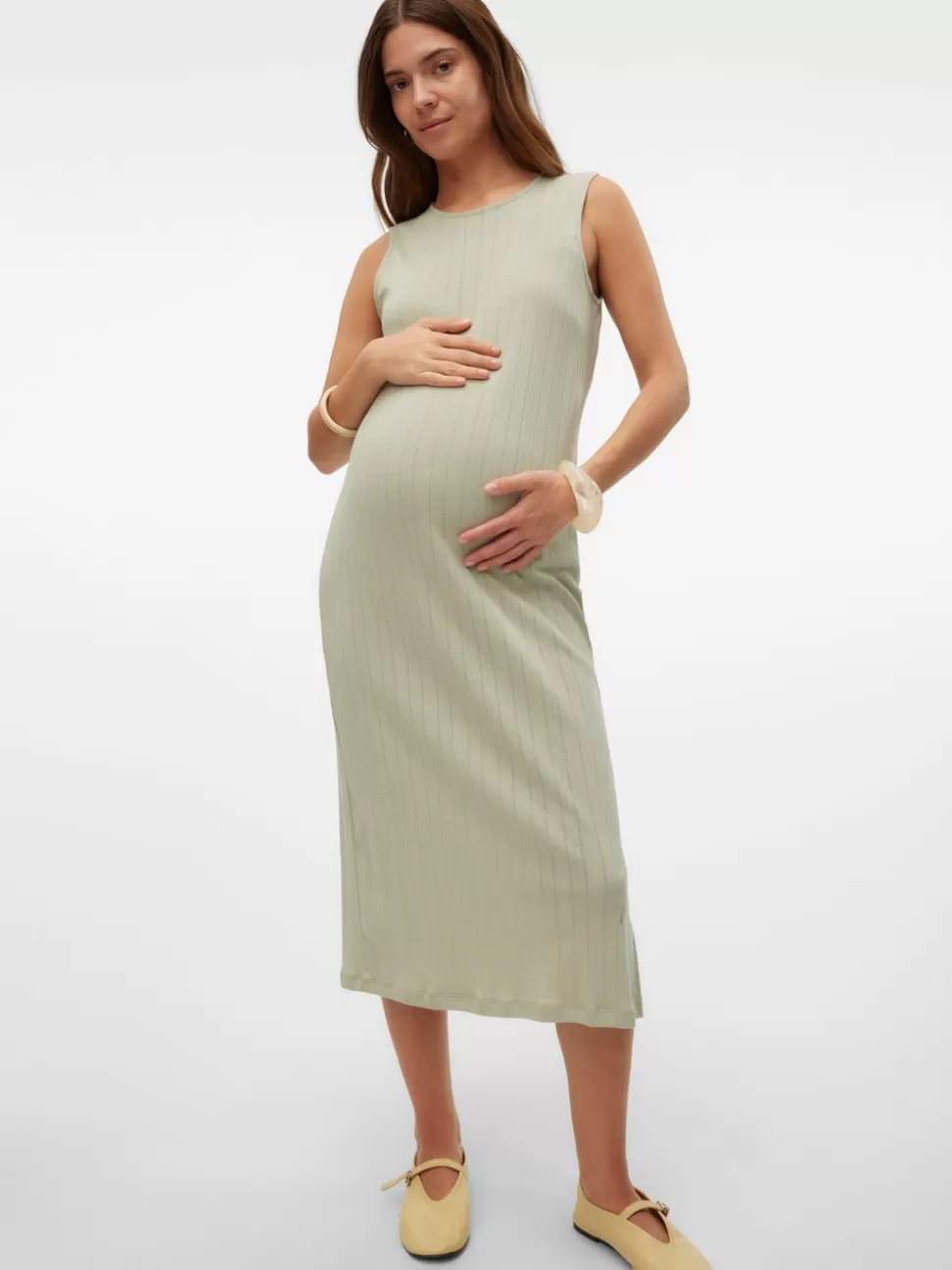 Klänningar^VERO MODA MLALIKA Gravidklänning Desert Sage