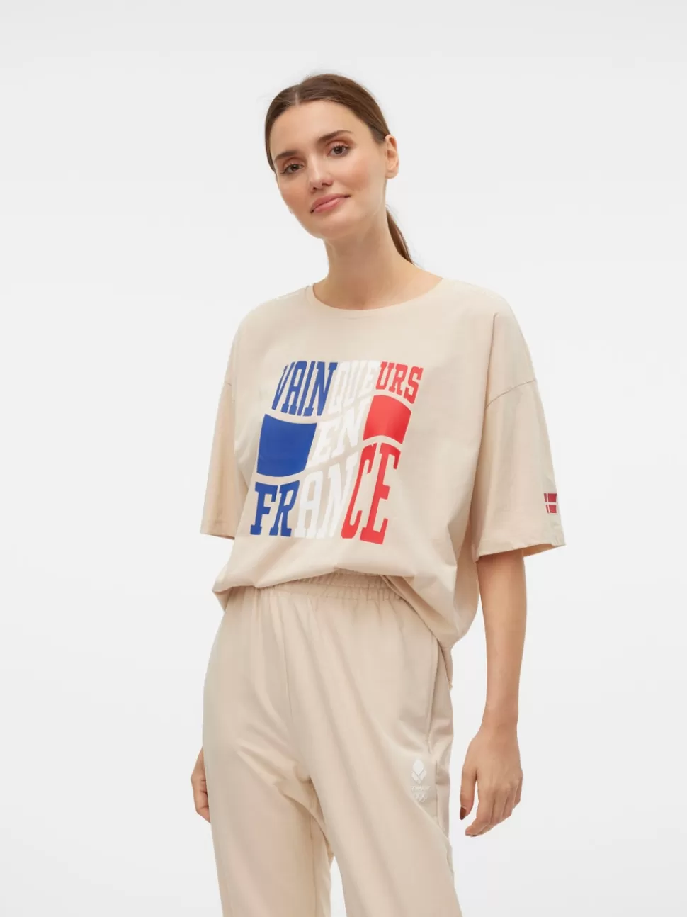 Toppar^VERO MODA OL Topp Oatmeal