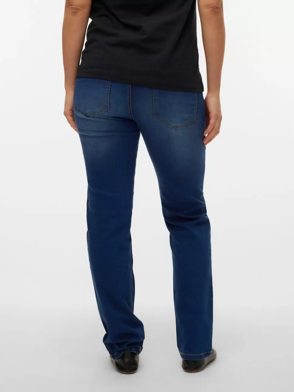 Jeans^VERO MODA Rak Passform Jeans Dark Blue Denim