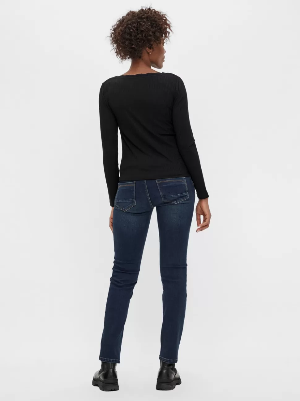 Jeans^VERO MODA Rak Passform Jeans Dark Blue Denim