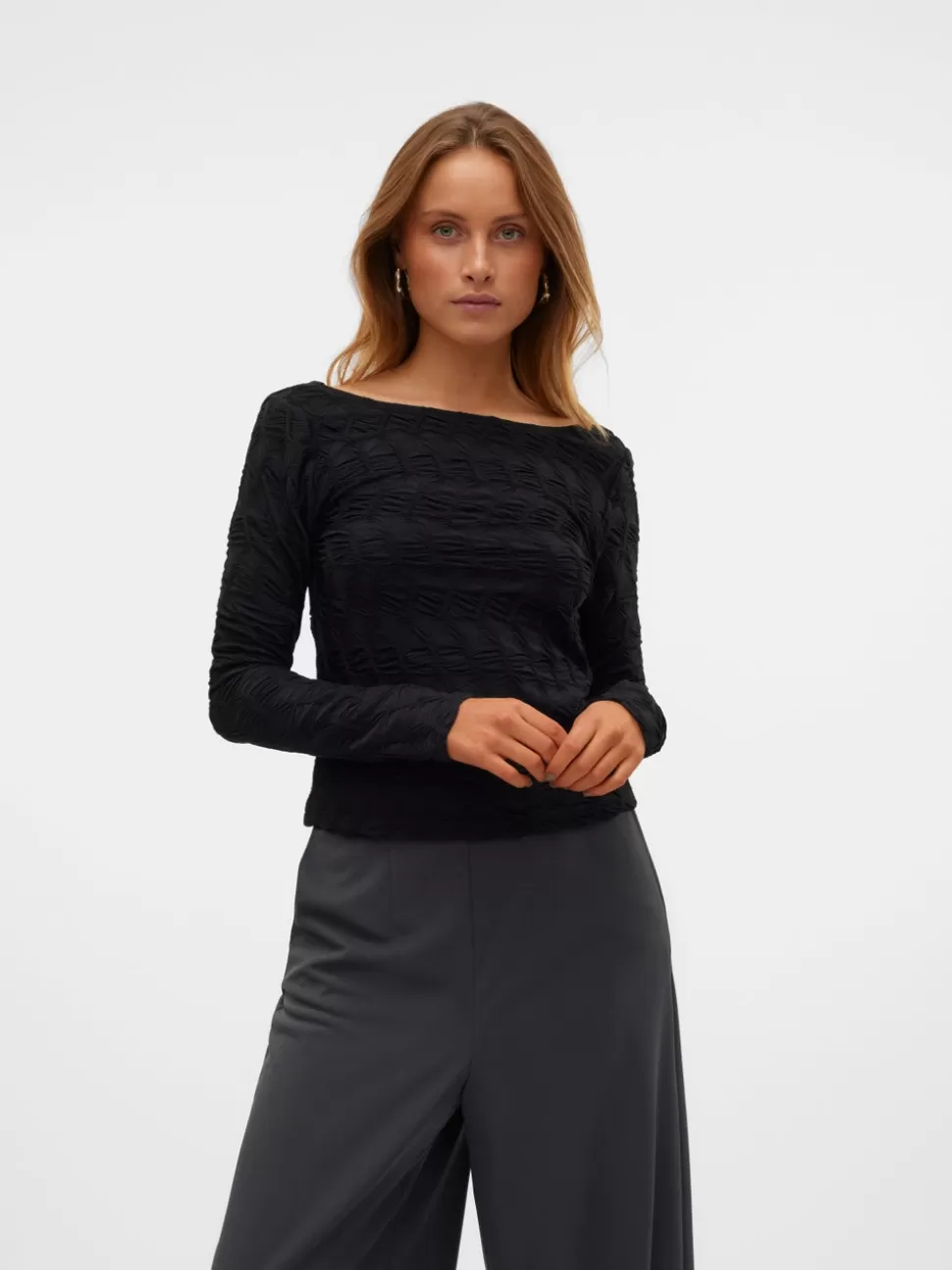 Toppar^VERO MODA SNCALLI Topp Black Bean