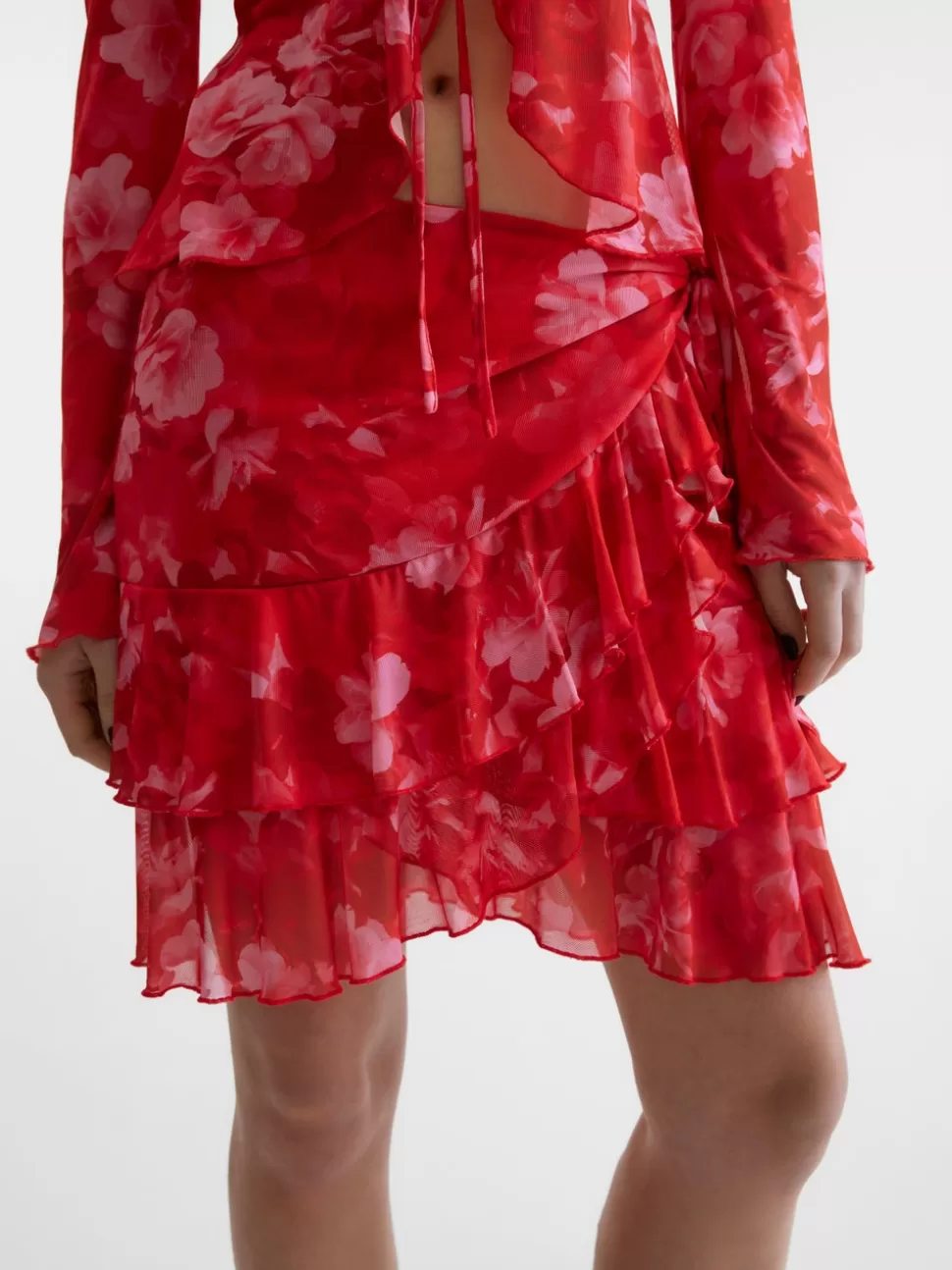 Kjolar^VERO MODA SNCECILIA Minikjol Salsa