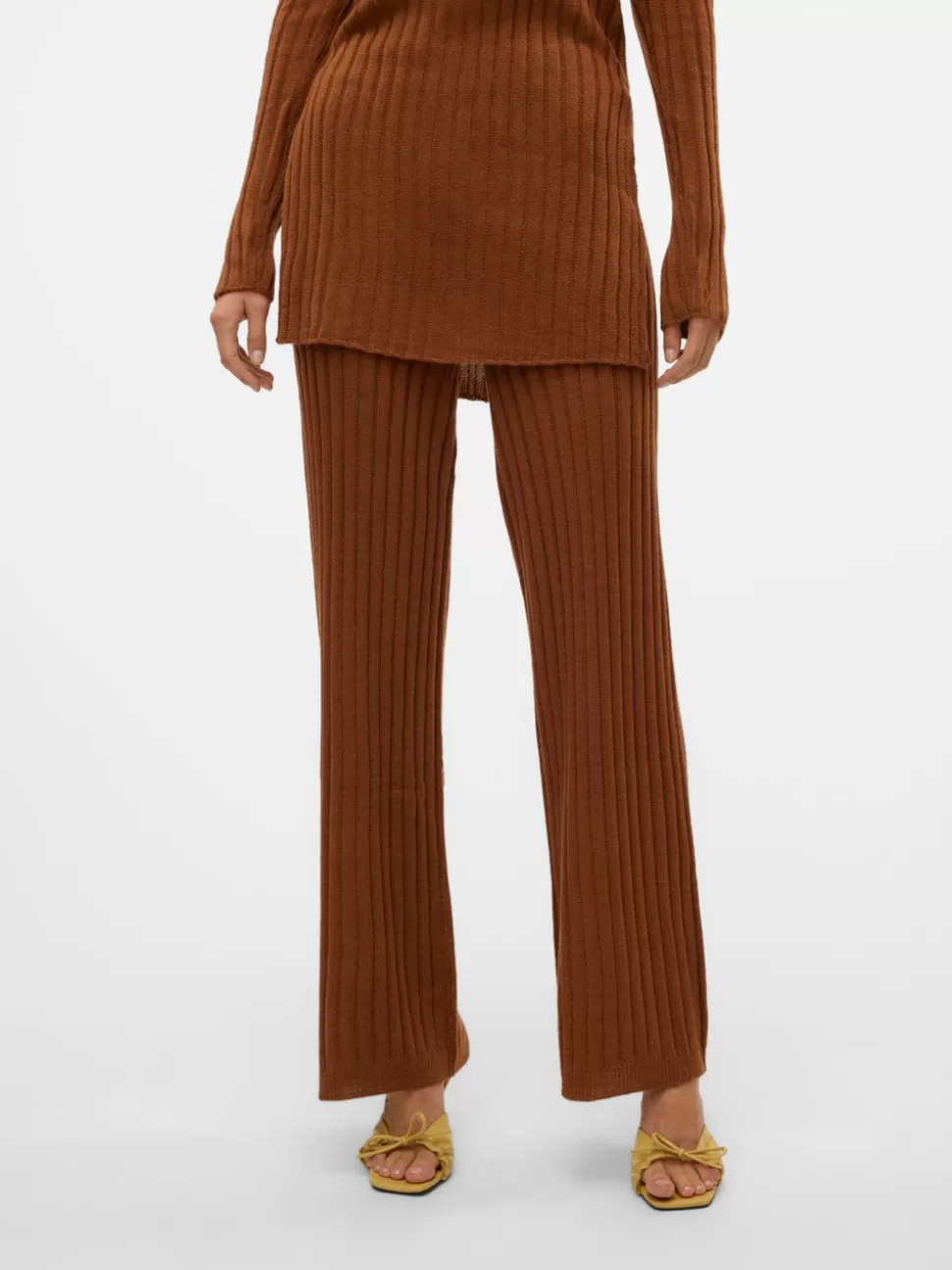 Byxor^VERO MODA SNCHRISSY Hög Midja Byxor Dachshund