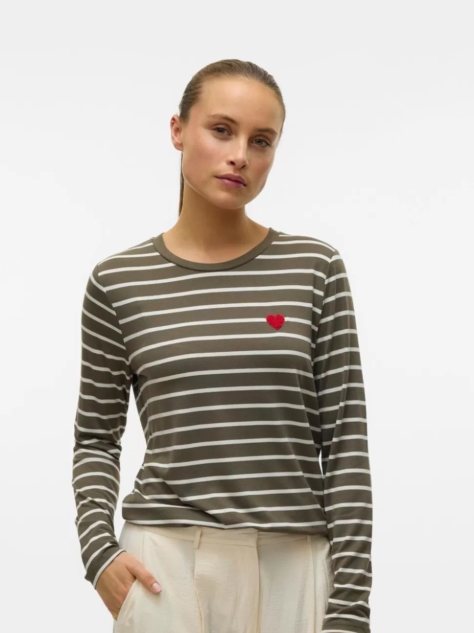 Toppar^VERO MODA SNCLARA T-shirt Olivine