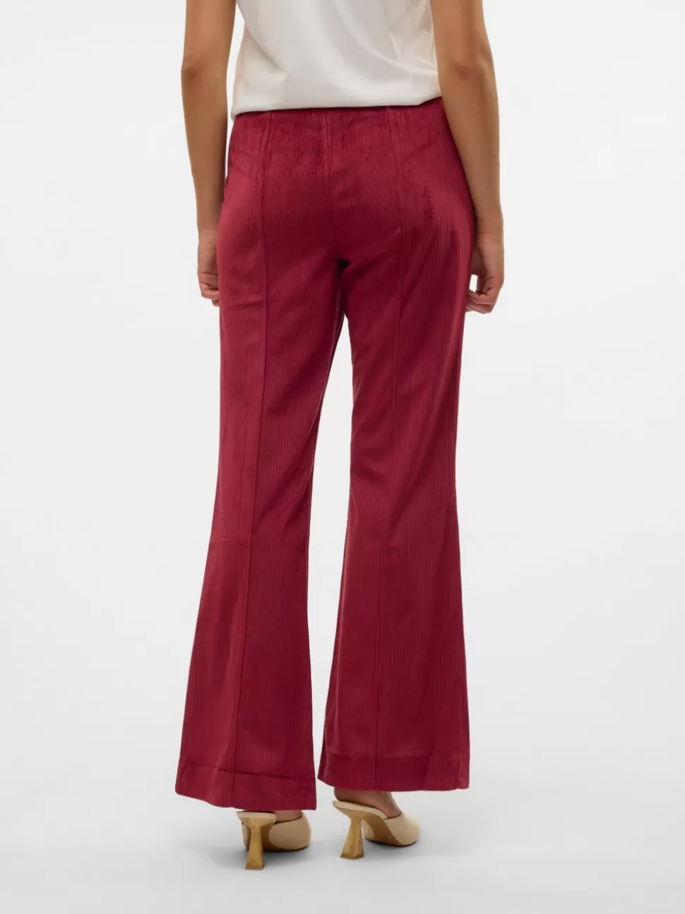 Byxor^VERO MODA SNDIANA Hög Midja Byxor Rumba Red