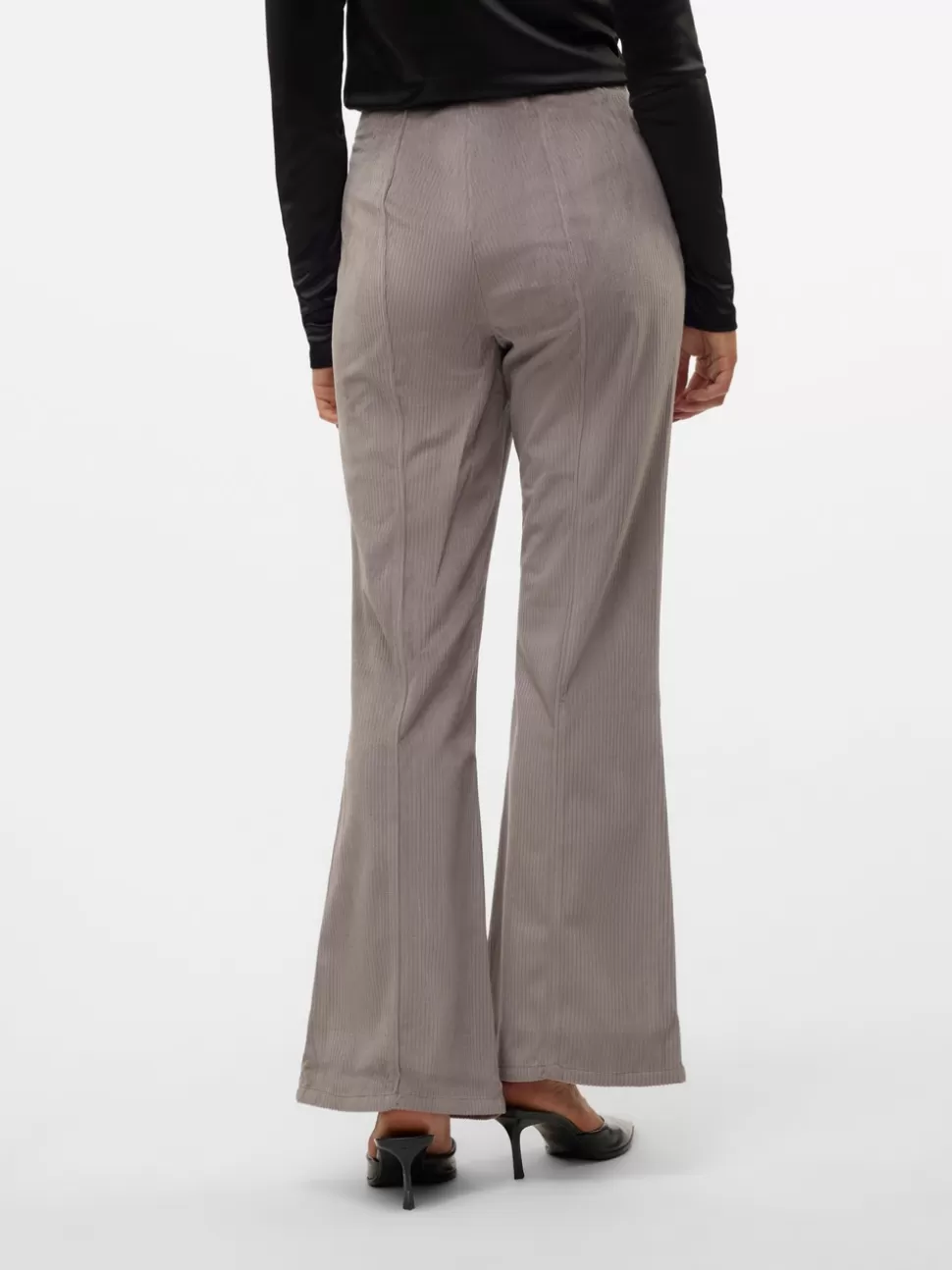 Byxor^VERO MODA SNDIANA Hög Midja Byxor Driftwood