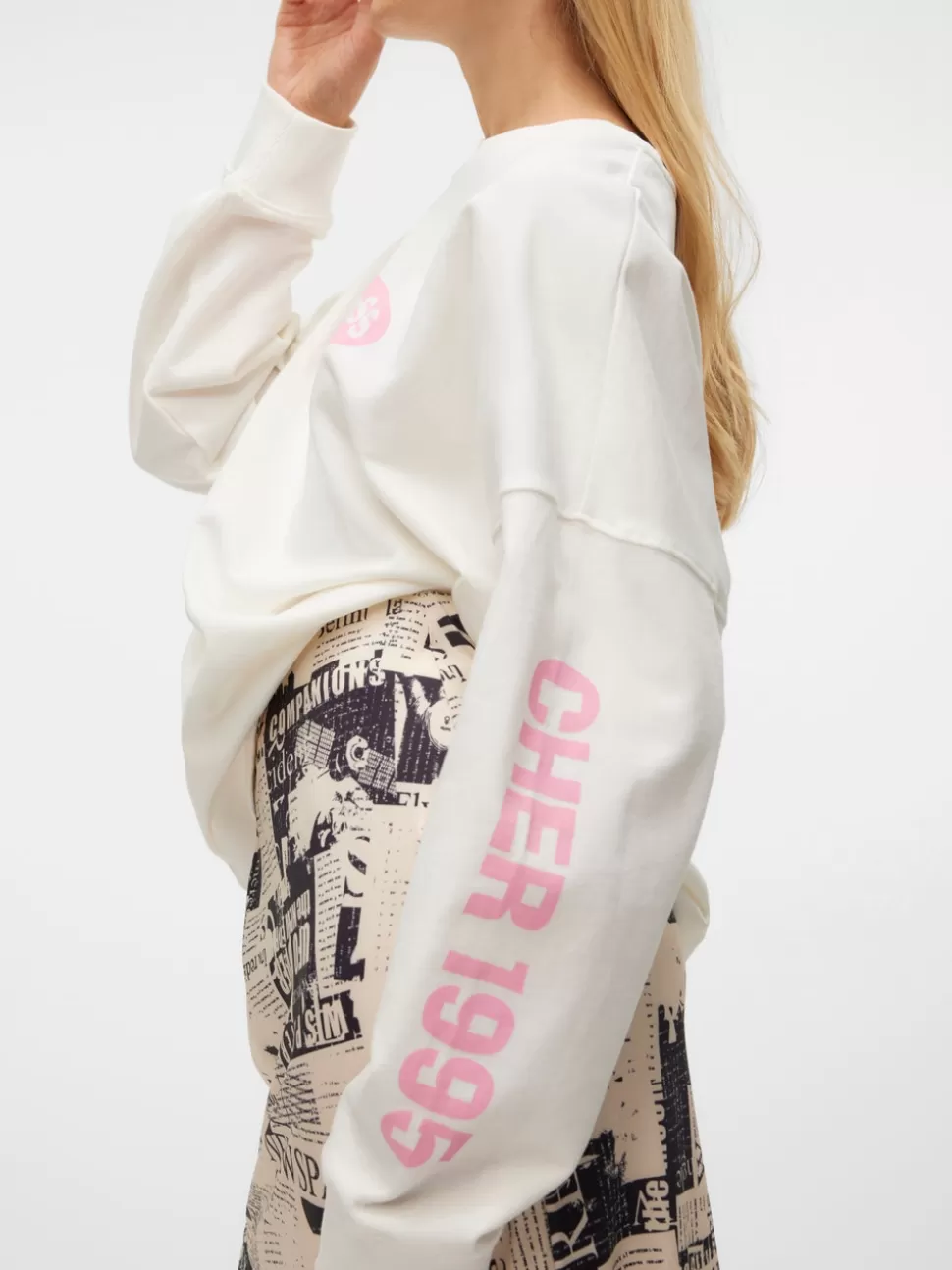 Sweatshirts^VERO MODA SNEMILY Sweatshirt Star White