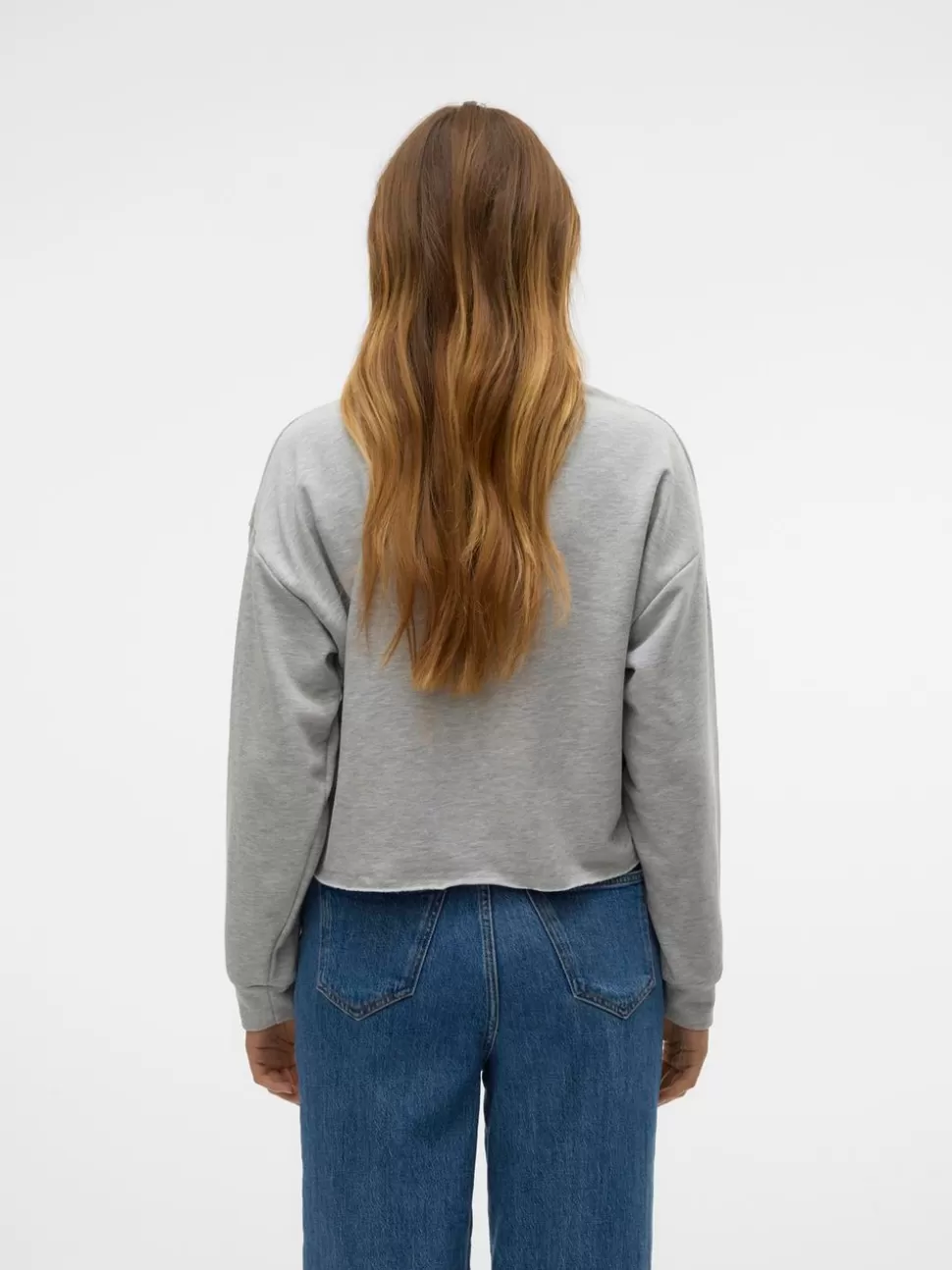 Sweatshirts^VERO MODA SNLOA Sweatshirt Light Grey Melange