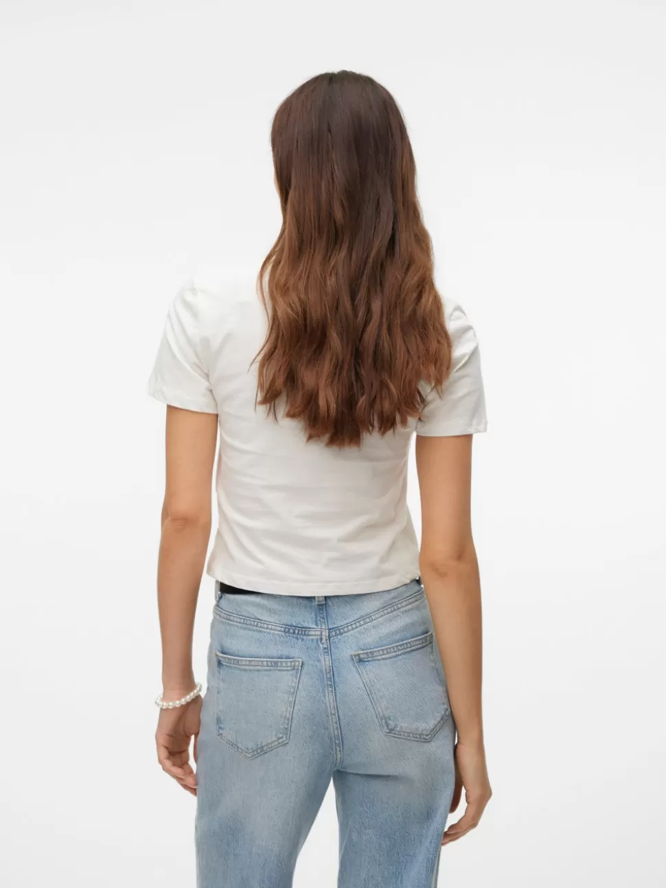 Toppar^VERO MODA SNLUNA T-shirt Star White