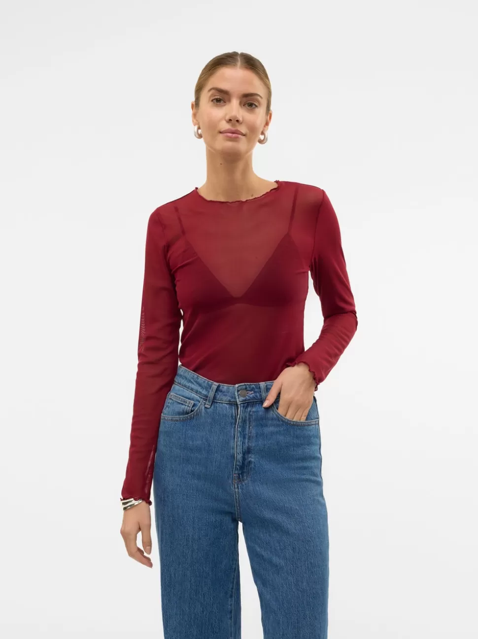 Festkläder | Toppar^VERO MODA SNSHIMMER Topp Cabernet