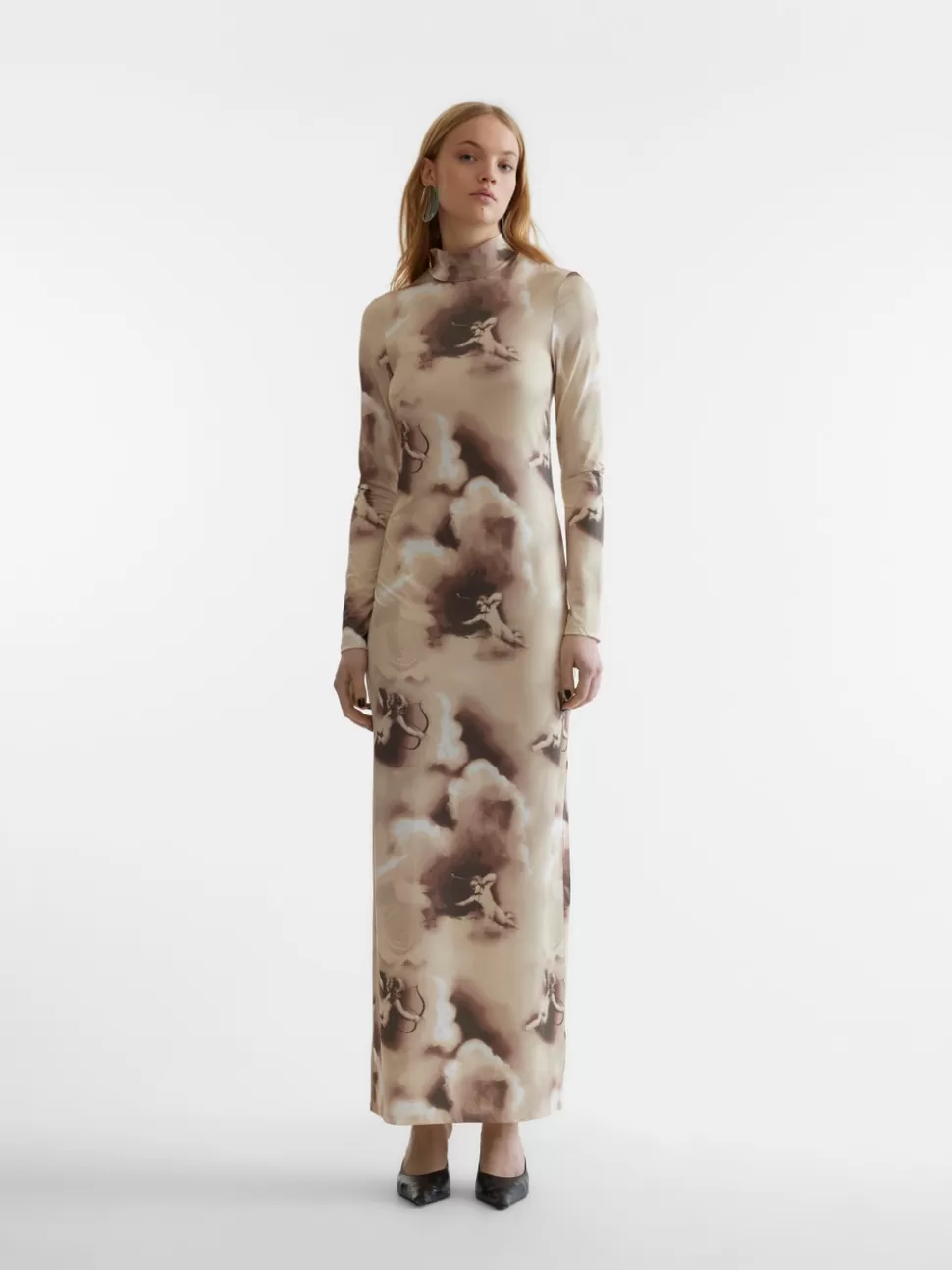 Klänningar^VERO MODA SNTHEODORA Lång Klänning Oatmeal