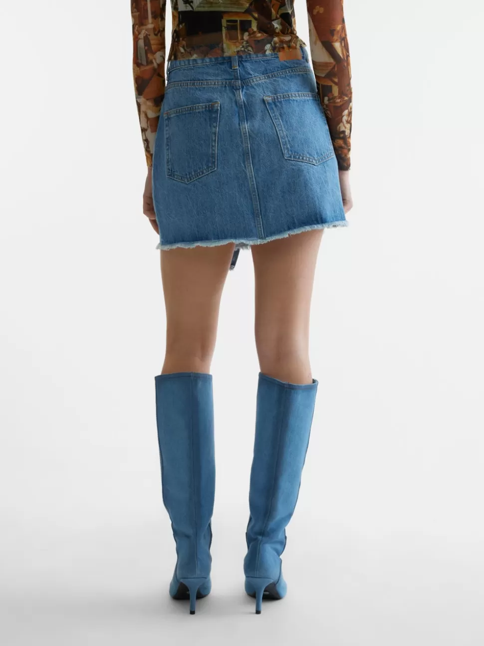 Kjolar^VERO MODA SNWENDA Minikjol Medium Blue Denim