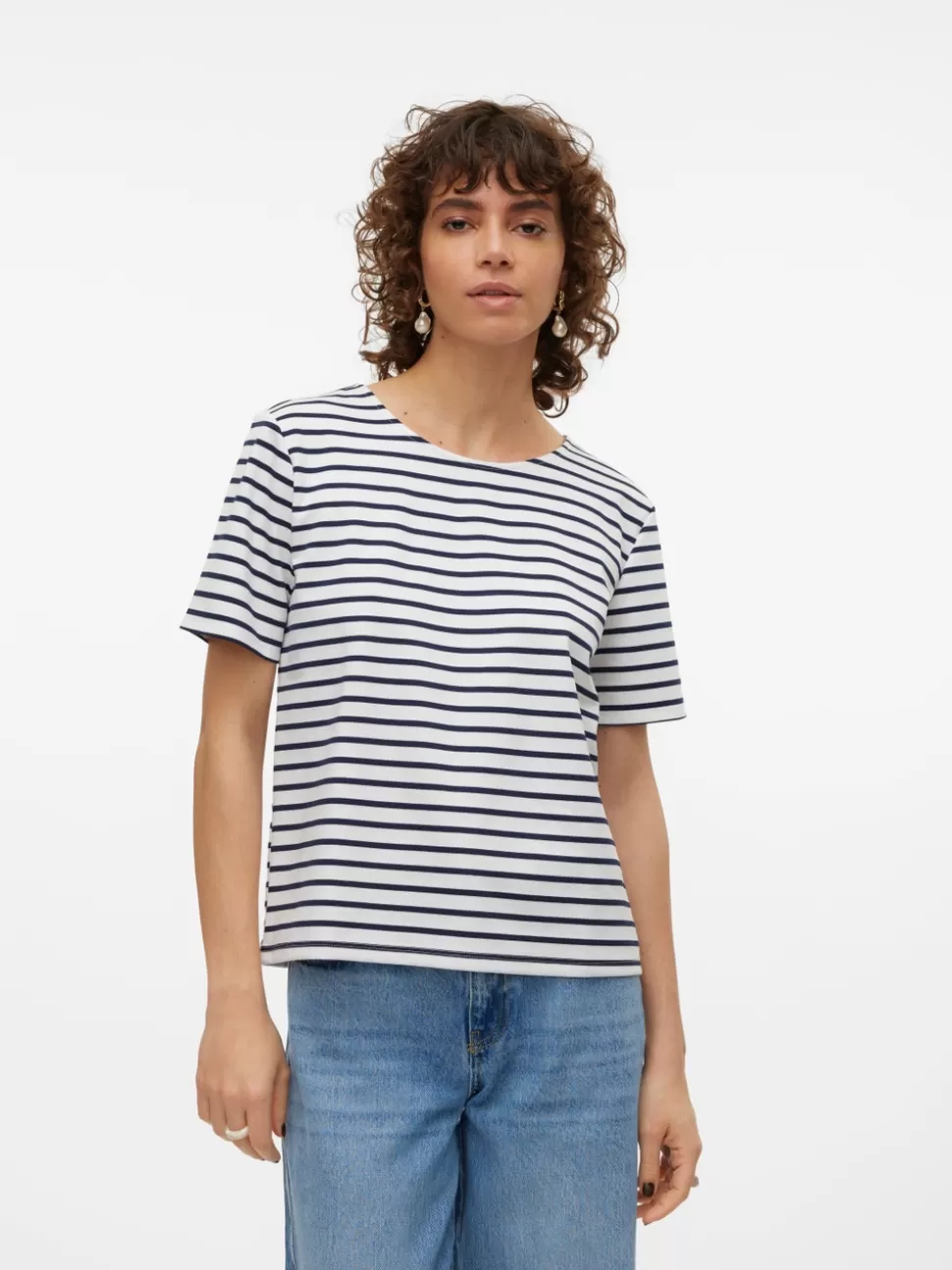 Basics | Toppar^VERO MODA VMABBY T-shirt Snow White
