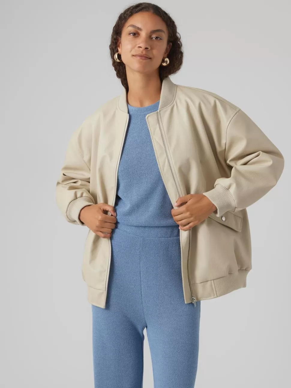 Jackor^VERO MODA VMAGATE Jacka Oatmeal