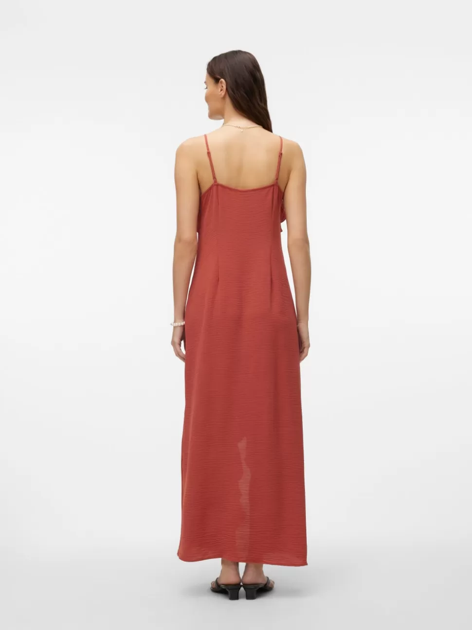 Klänningar | Festkläder^VERO MODA VMALVA Lång Klänning Marsala