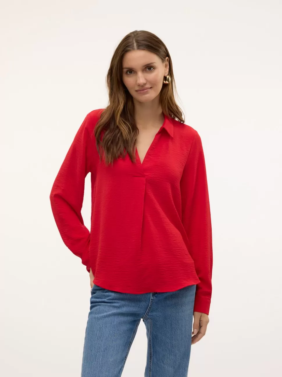 Toppar^VERO MODA VMALVA Topp Salsa