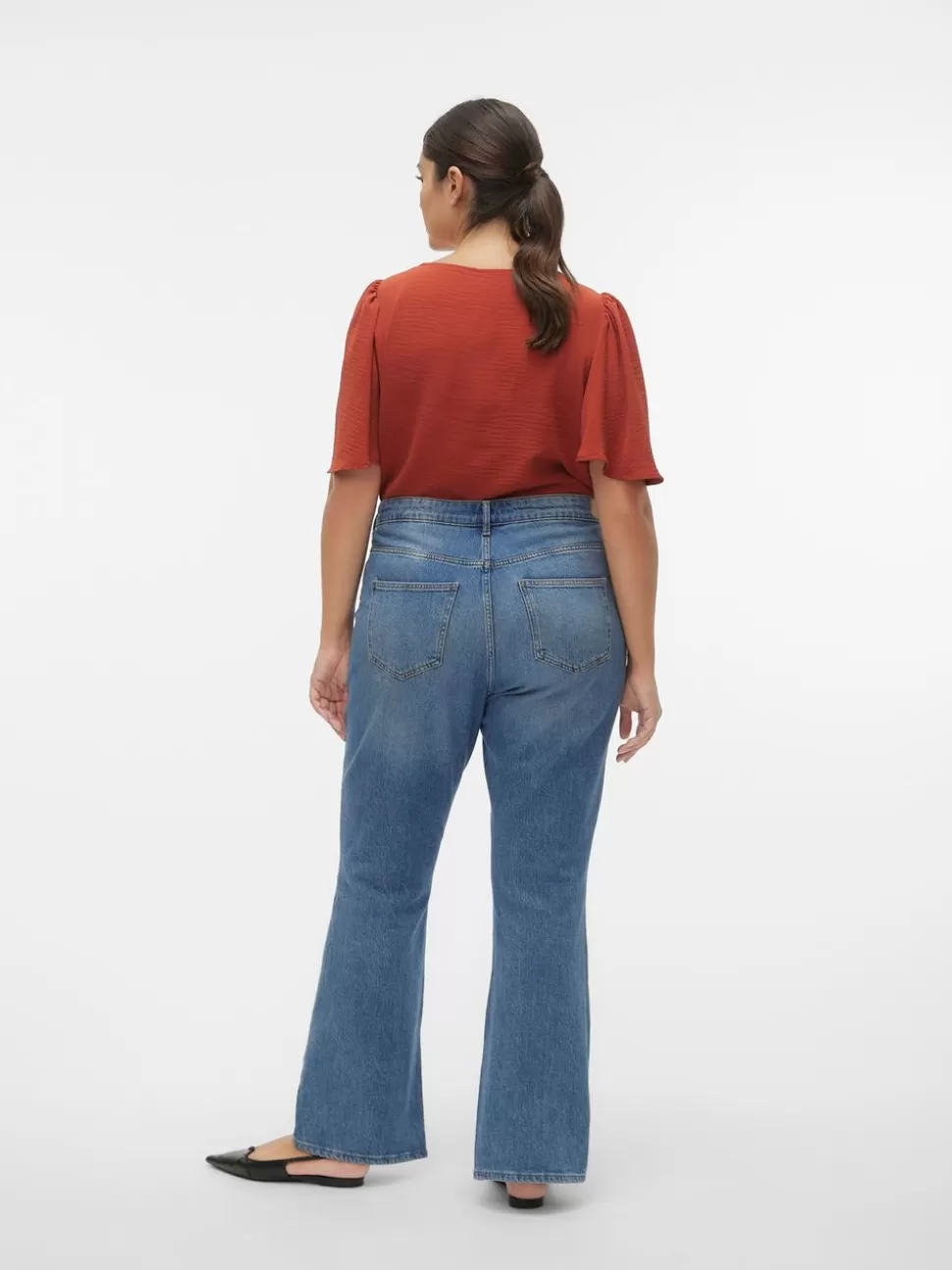 Toppar^VERO MODA VMALVA Topp Red Ochre