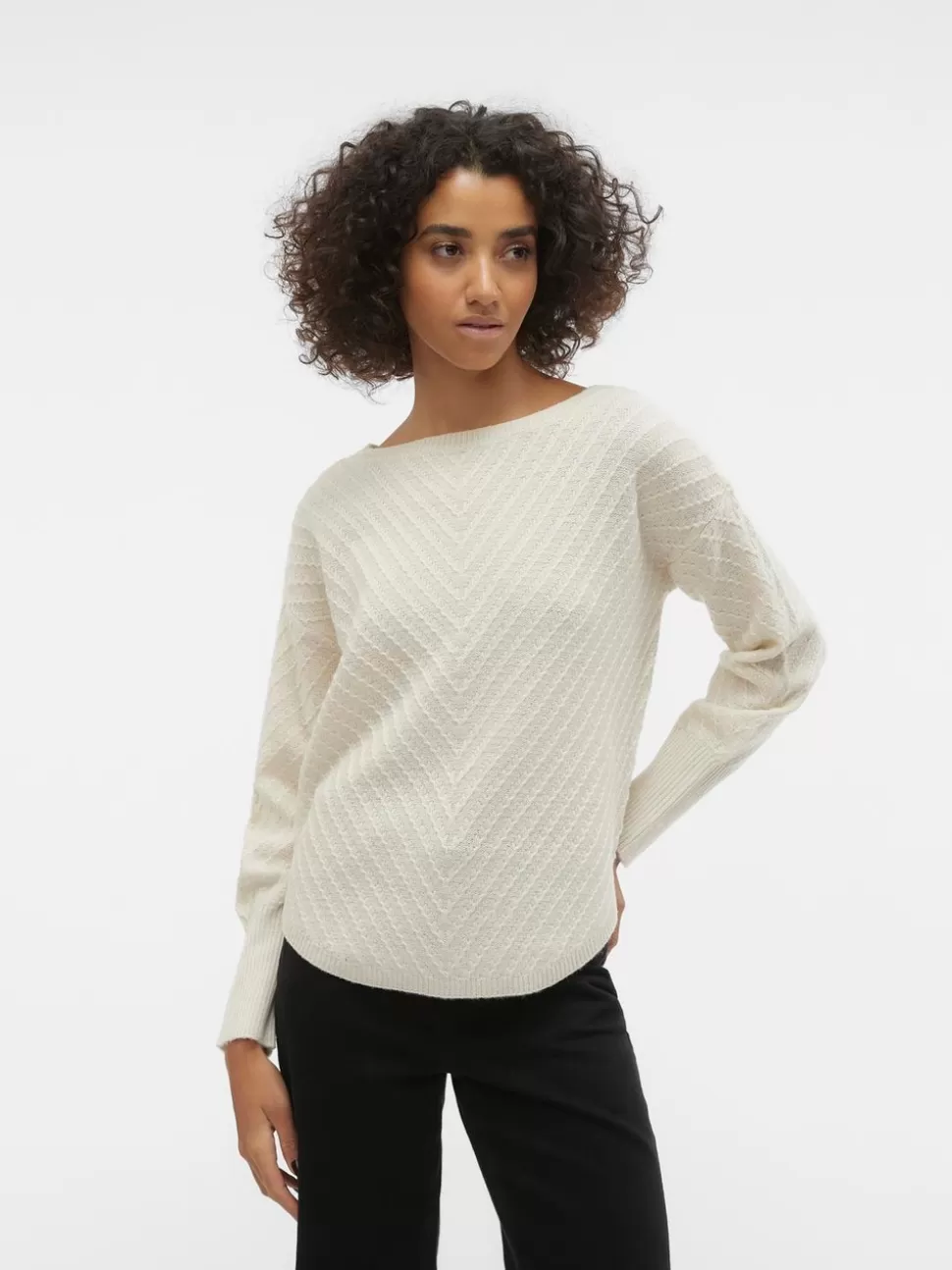 Stickat | Basics^VERO MODA VMANJASTINNA Pullover Birch