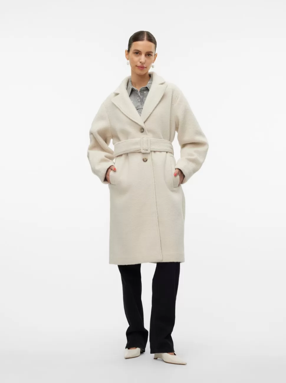 Jackor^VERO MODA VMANNYROSA Rock Oatmeal