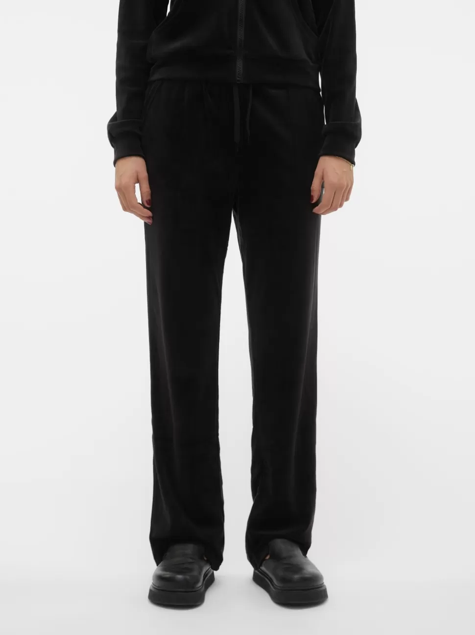 Byxor^VERO MODA VMATHENA Hög Midja Byxor Black
