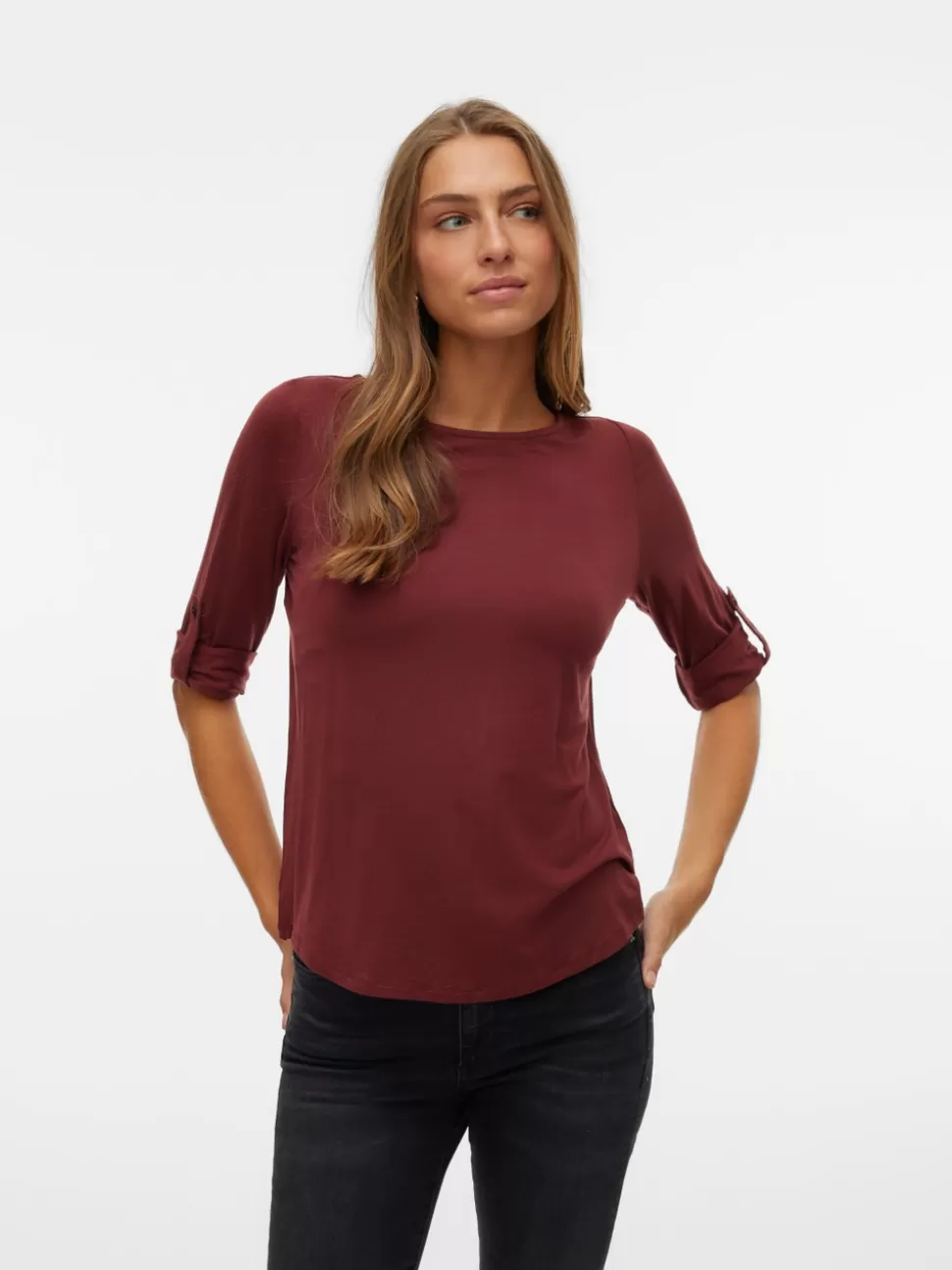 Toppar^VERO MODA VMAVA Topp Madder Brown