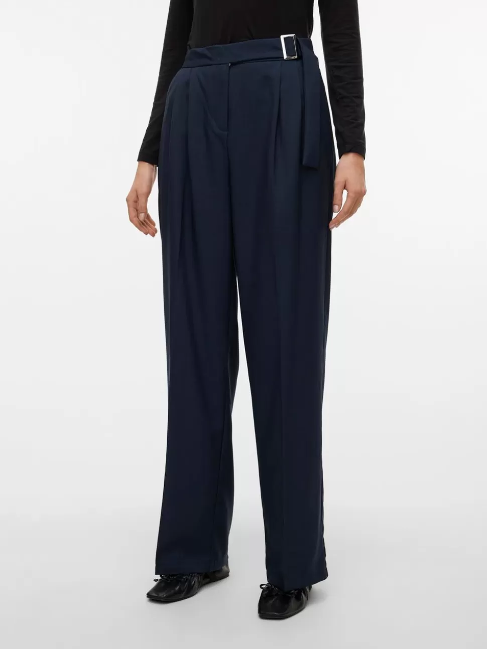 Byxor^VERO MODA VMBERTA Medelhög Midja Byxor Salute