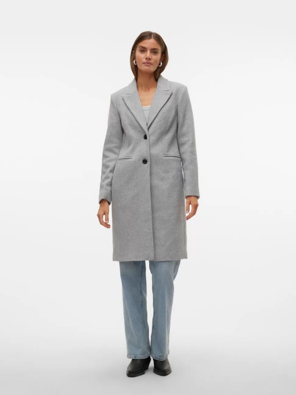 Jackor^VERO MODA VMBLAZA Rock Light Grey Melange