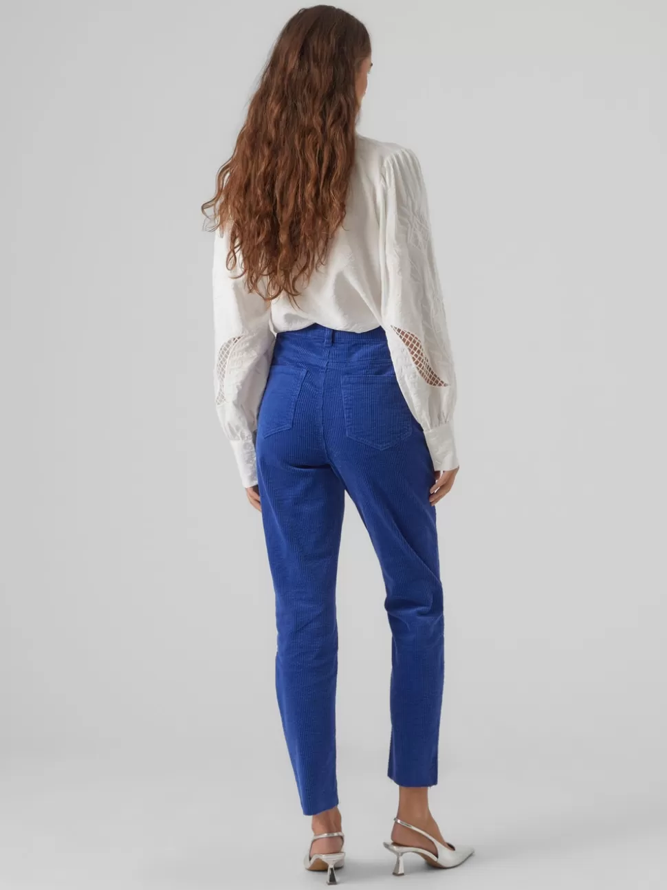Byxor^VERO MODA VMBRENDA Hög Midja Byxor Sodalite Blue