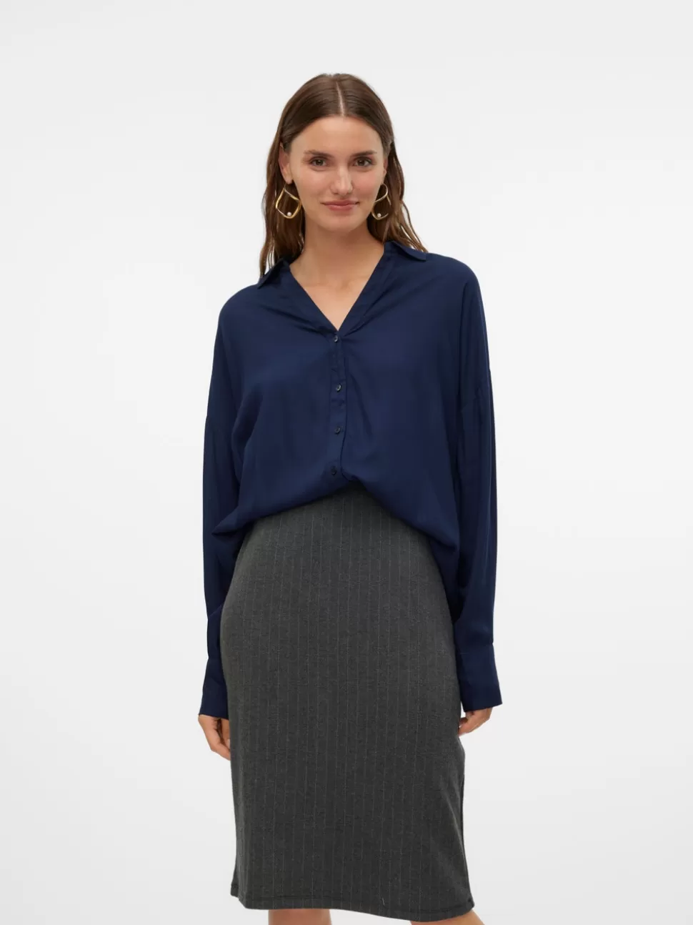 Skjortor | Toppar^VERO MODA VMBUMPY Skjorta Navy Blazer