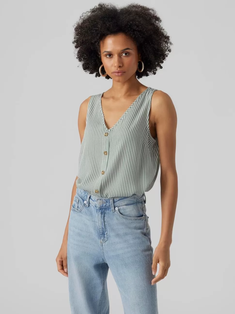 Basics | Toppar^VERO MODA VMBUMPY Topp Snow White