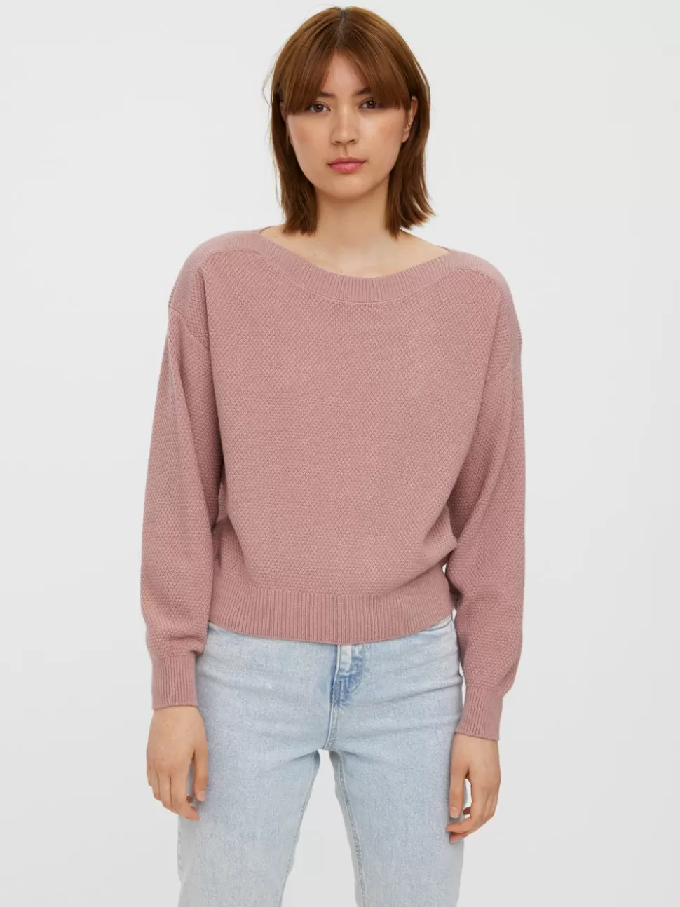 Stickat | Toppar^VERO MODA VMCARDI Pullover Woodrose