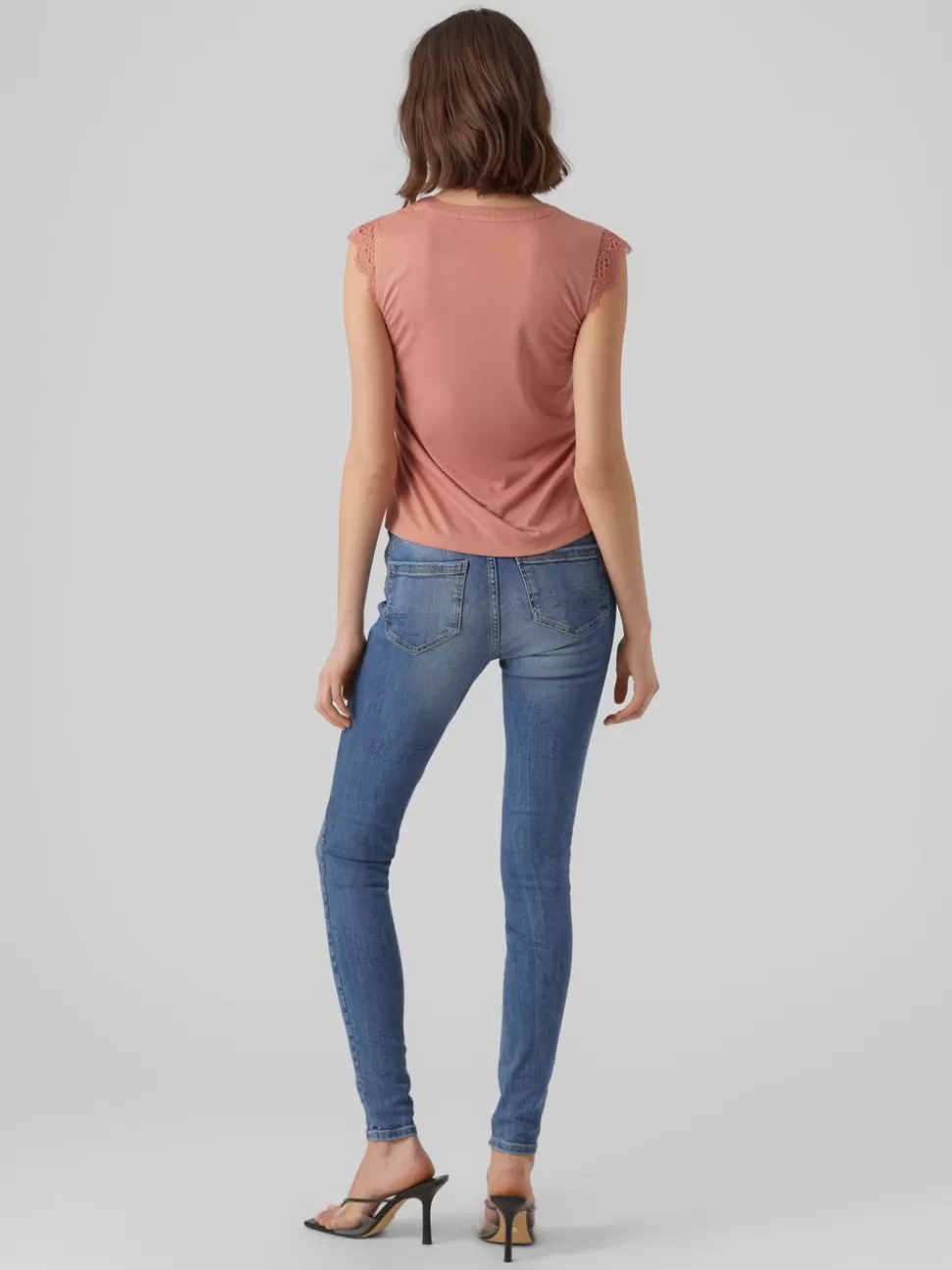 Toppar^VERO MODA VMCARRIE Topp Old Rose