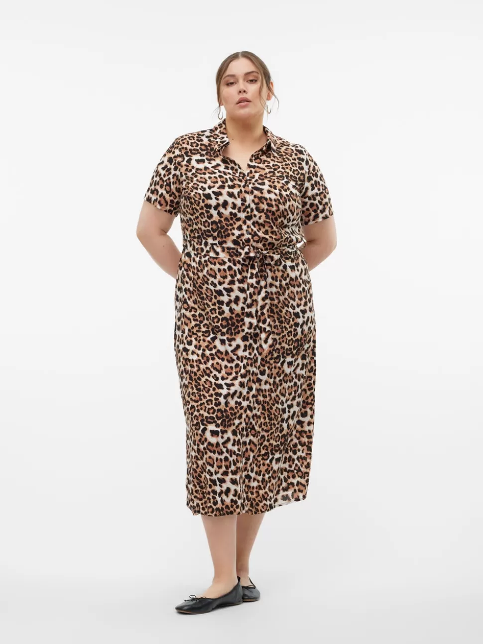 Klänningar^VERO MODA VMCEASY Lång Klänning Tan
