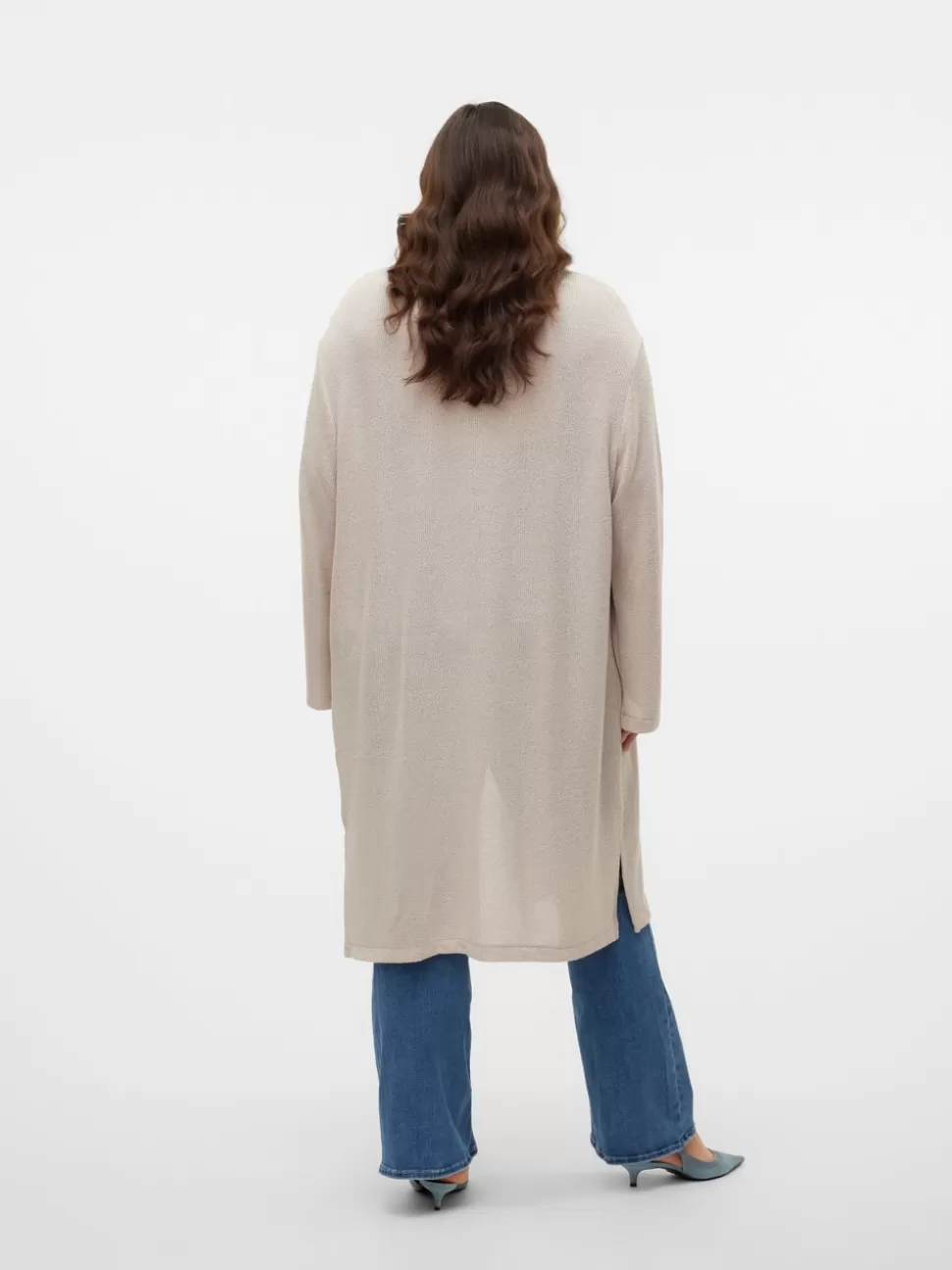 Stickat^VERO MODA VMCEDDIE Stickad Kofta Oatmeal