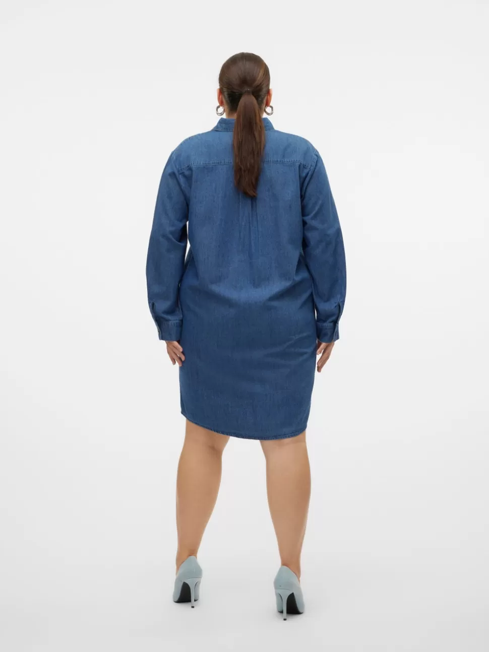 Klänningar^VERO MODA VMCELOISE Kort Klänning Dark Blue Denim