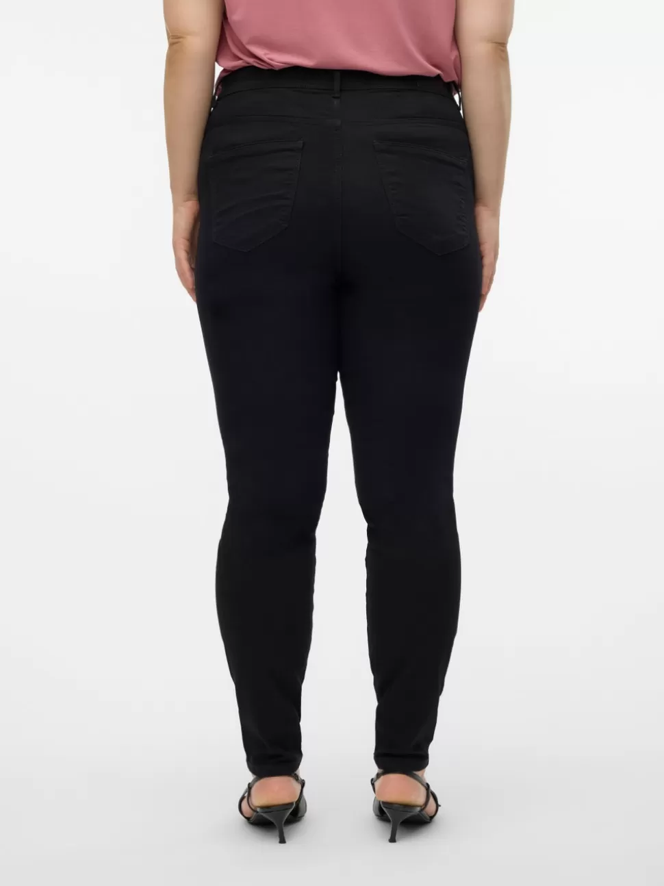 Jeans^VERO MODA VMCFANYA Medelhög Midja Skinny Fit Jeans Black