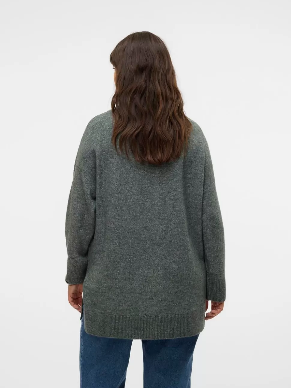 Stickat^VERO MODA VMCFILUCA Pullover Balsam Green