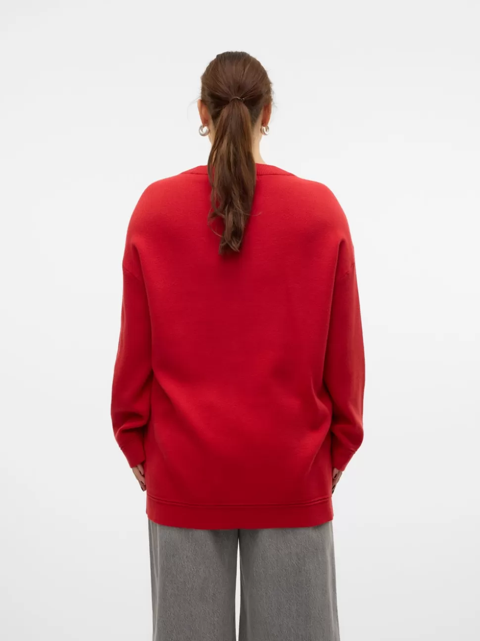 Stickat^VERO MODA VMCGOLD Pullover Salsa